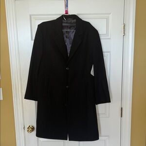 London Fog Black Trench Coat Classic Elegance